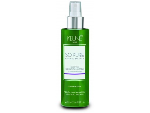 KEUNE SO PURE Purškiamas kondicionierius pažeistiems plaukams RECOVER, 200 ml KEUNE SO PURE Purškiamas kondicionierius pažeistiems plaukams RECOVER, 200 ml